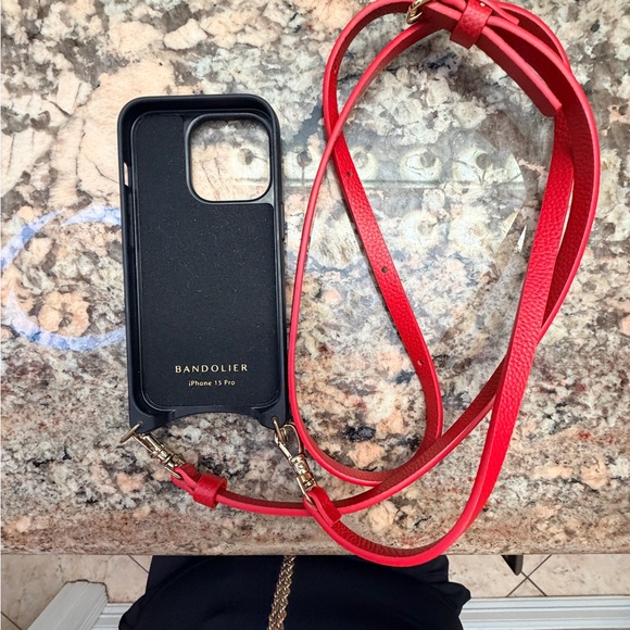 Bandolier Scarlet Phone Case with Strap iPhone 15 Pro